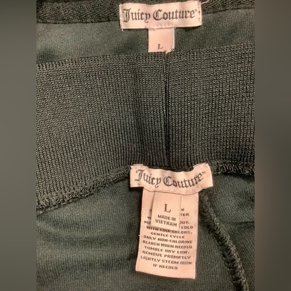 Juicy Couture Velour Jogger Pants 34 x 30 Zip Up Hoodie Tracksuit Set - Picture 11 of 13